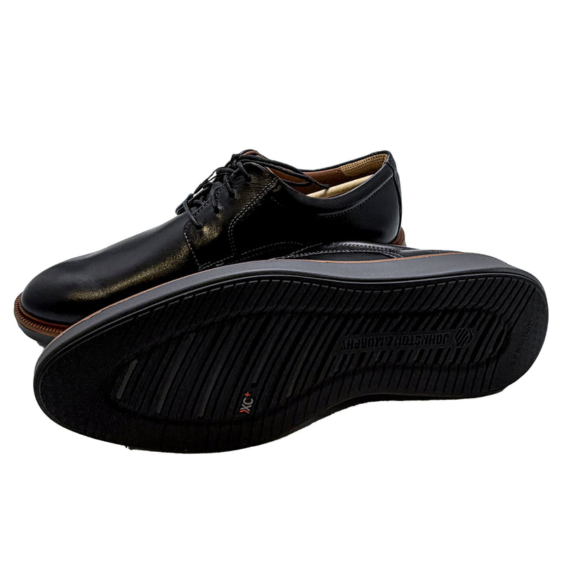 Johnston & Murphy XC+ Parker Plain Toe Lace up Dress Shoes 020-04383 Black