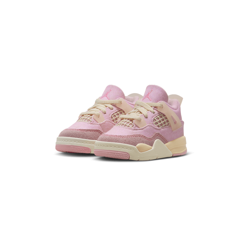 JORDAN 4 RETRO TEX (TD) "PEARL PINK AND ICED CARMINE"
