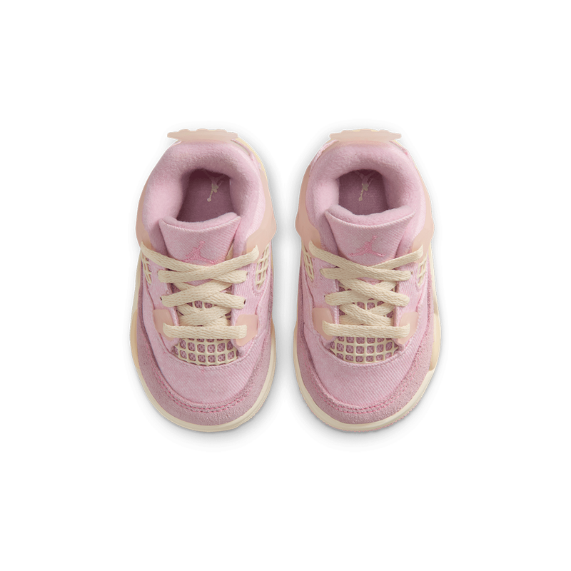 JORDAN 4 RETRO TEX (TD) "PEARL PINK AND ICED CARMINE"