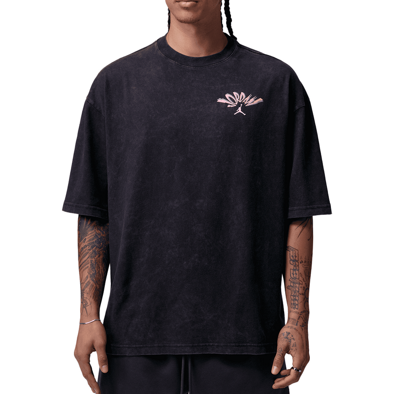 JORDAN FLIGHT SHIRT BLACK/WHITE