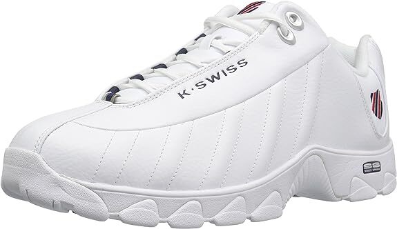 K-Swiss Mens ST329 CMF White/Navy/Red 03426-130 Training Lace Up Shoe