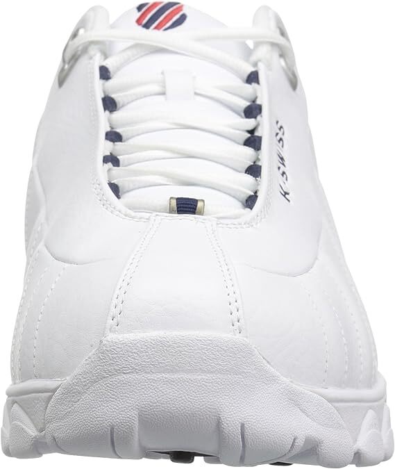 K-Swiss Mens ST329 CMF White/Navy/Red 03426-130 Training Lace Up Shoe
