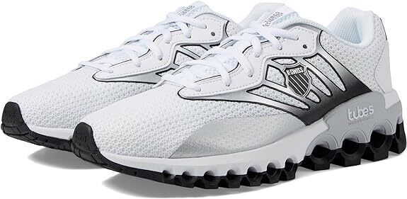 KSwiss Mens Tubes Sport WhiteBlackSilver 07924179M Training Shoe Brand New - AllSportsWearUSA