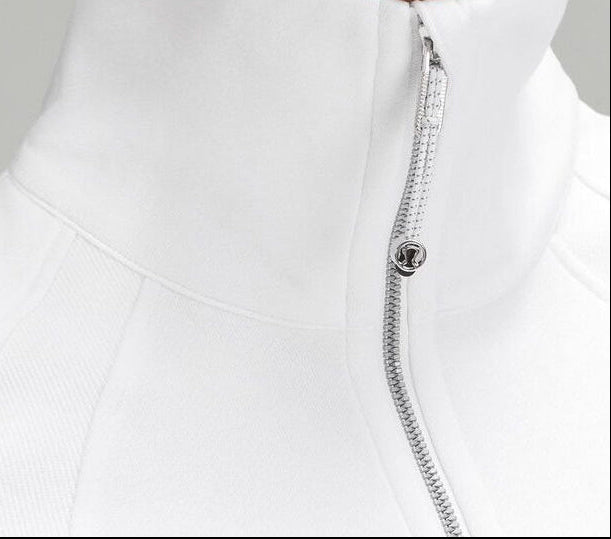 Kappa Kappa Gamma lululemon Scuba Oversized FUNNEL-Neck Half Zip - White