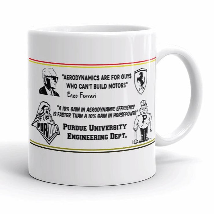 Kart Racing Enzo vs Purdue Coffee Mug