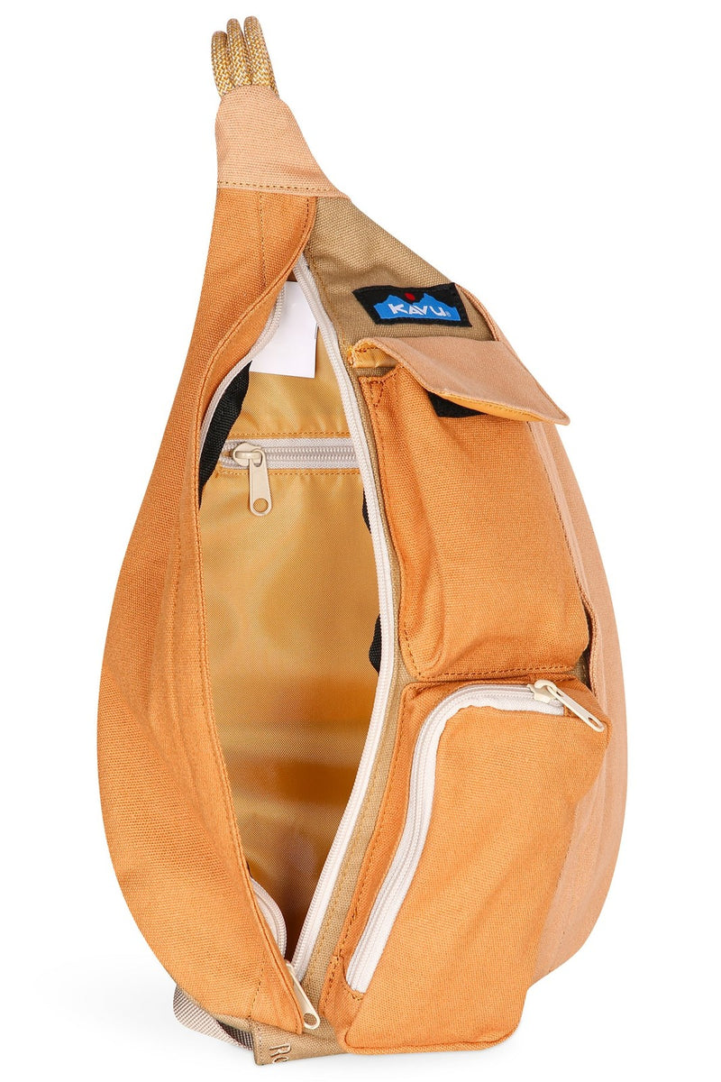 KAVU Mini Rope Bag Cotton Crossbody Sling 9150-2671 Quiet Plateau 4L