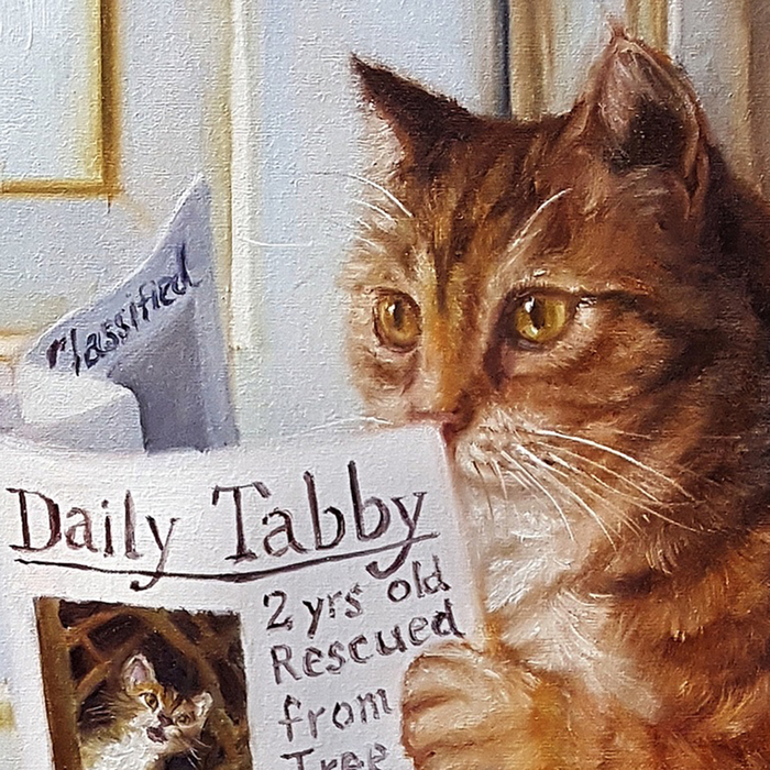 Kitty Throne: Gallery Wrapped Canvas