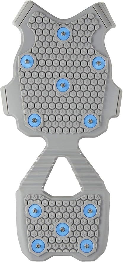 Korkers Ice Walker Ice Cleats Lightweight  Replaceable Steel  Grey/Aqua
