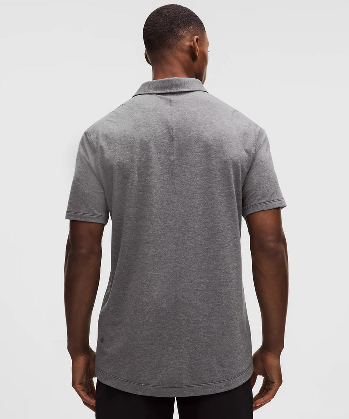 Lambda Chi Alpha lululemon Evolution Short-Sleeve Polo - Heathered Black
