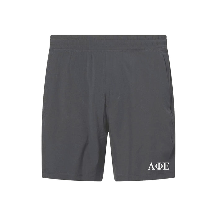 Lambda Phi Epsilon lululemon Pace Breaker Linerless Short - Onxy Grey 7"