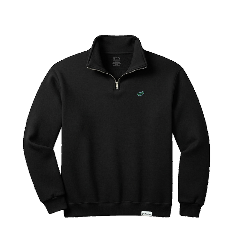 LAMEHRA QUARTER ZIP BLACK