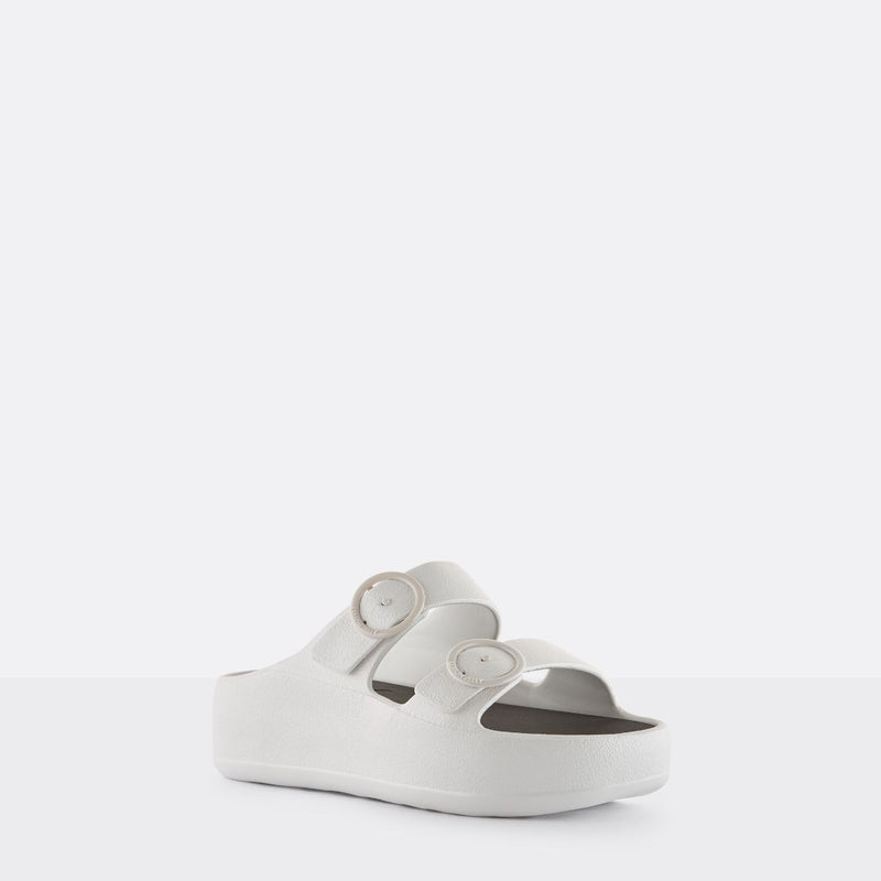 Lemon Jelly, Women's Gaia Slide Sandal GAIA-04 WHITE BRAND NEW - AllSportsWearUSA