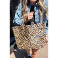 Leopard Leather Water Proof Tote Bag