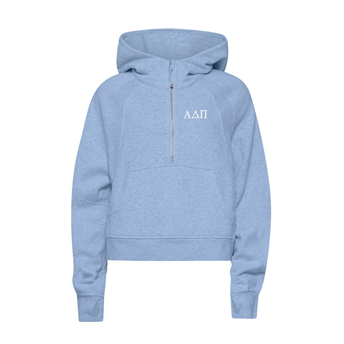LIMITED EDITION Alpha Delta Pi lululemon Scuba Half-Zip Hoodie - Heather Prep Blue