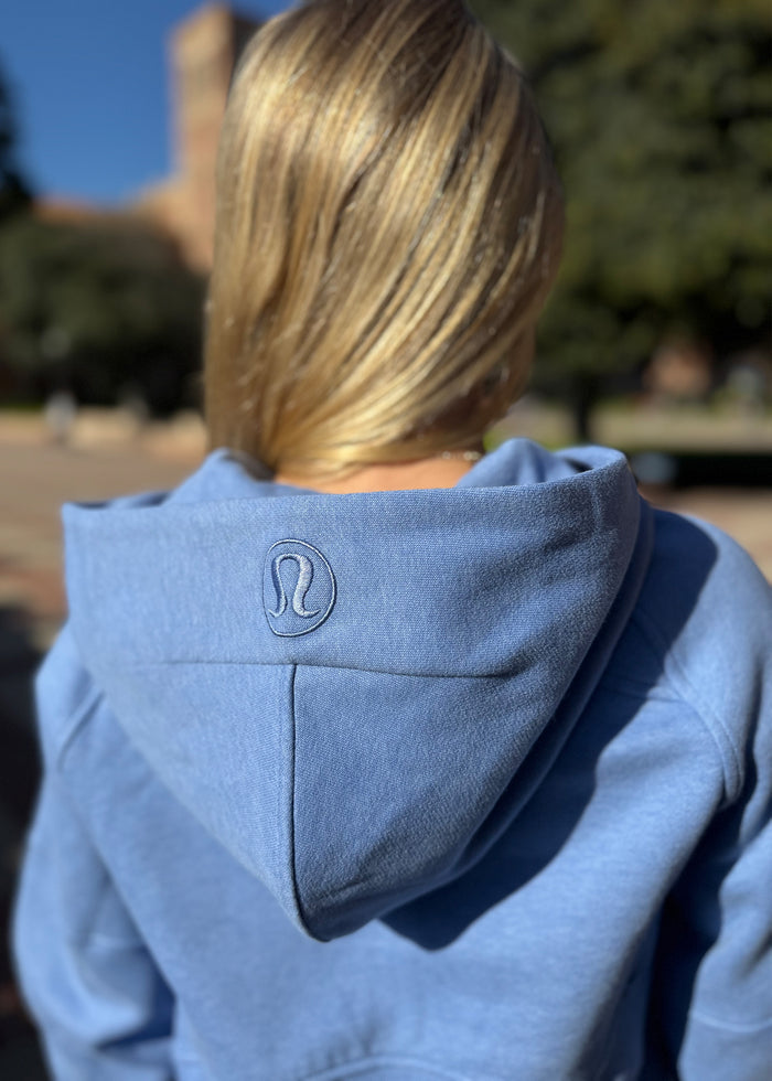 LIMITED EDITION Delta Phi Lambda lululemon Scuba Half-Zip Hoodie - Heather Prep Blue