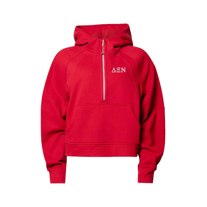 LIMITED EDITION Delta Xi Nu lululemon Scuba Oversized Half-Zip Hoodie - True Red