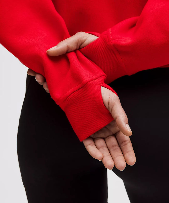 LIMITED EDITION Delta Xi Nu lululemon Scuba Oversized Half-Zip Hoodie - True Red