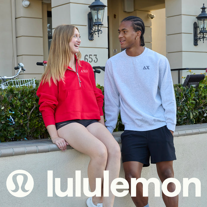 LIMITED EDITION Delta Xi Nu lululemon Scuba Oversized Half-Zip Hoodie - True Red