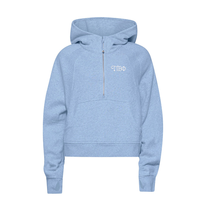 LIMITED EDITION Pi Beta Phi lululemon Scuba Half-Zip Hoodie - Heather Prep Blue - New Logo