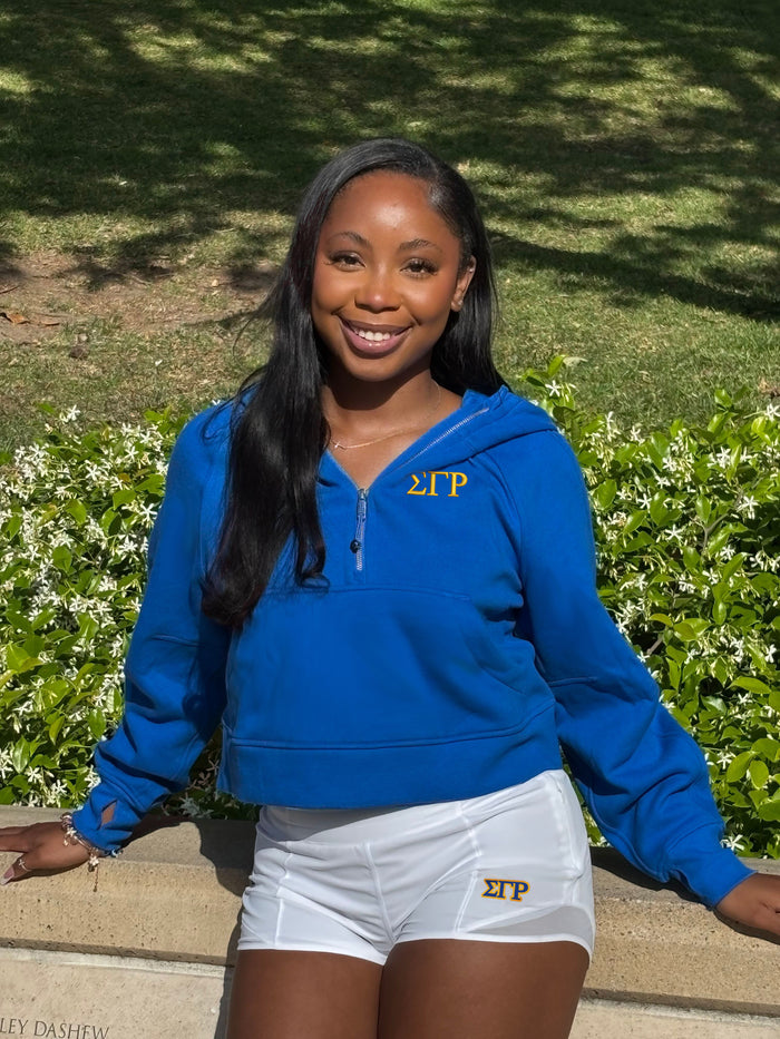 LIMITED EDITION Sigma Gamma Rho lululemon Scuba Half-Zip Hoodie - Blazer Blue