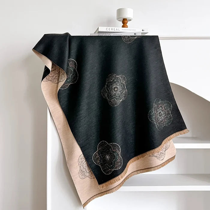 Lorella Pashmina Scarf Black