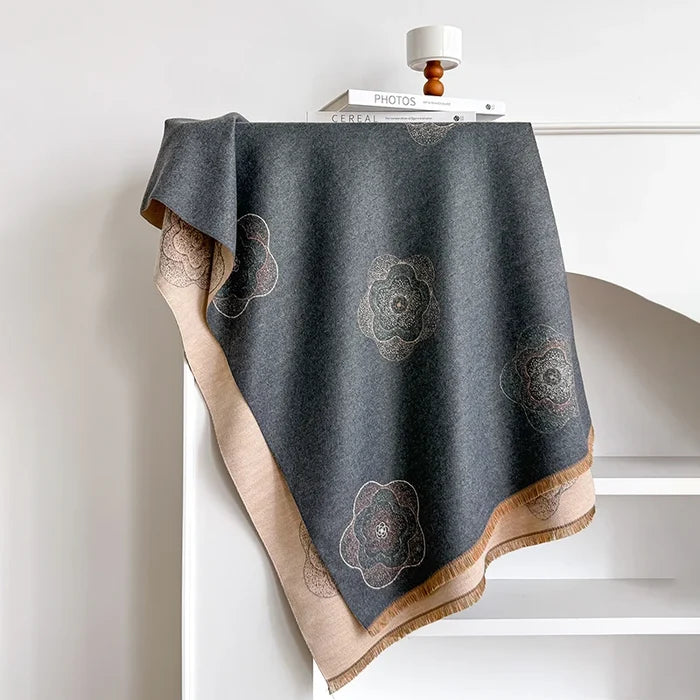 Lorella Pashmina Scarf Gray