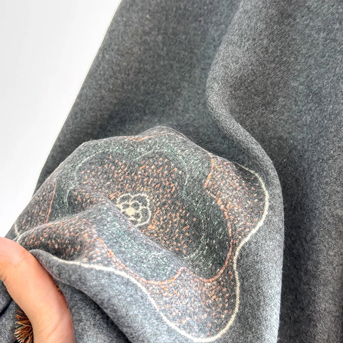Lorella Pashmina Scarf Gray