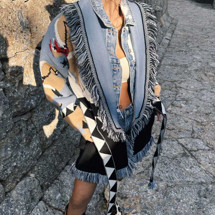 Lozen Oversized Cardigan Jacket