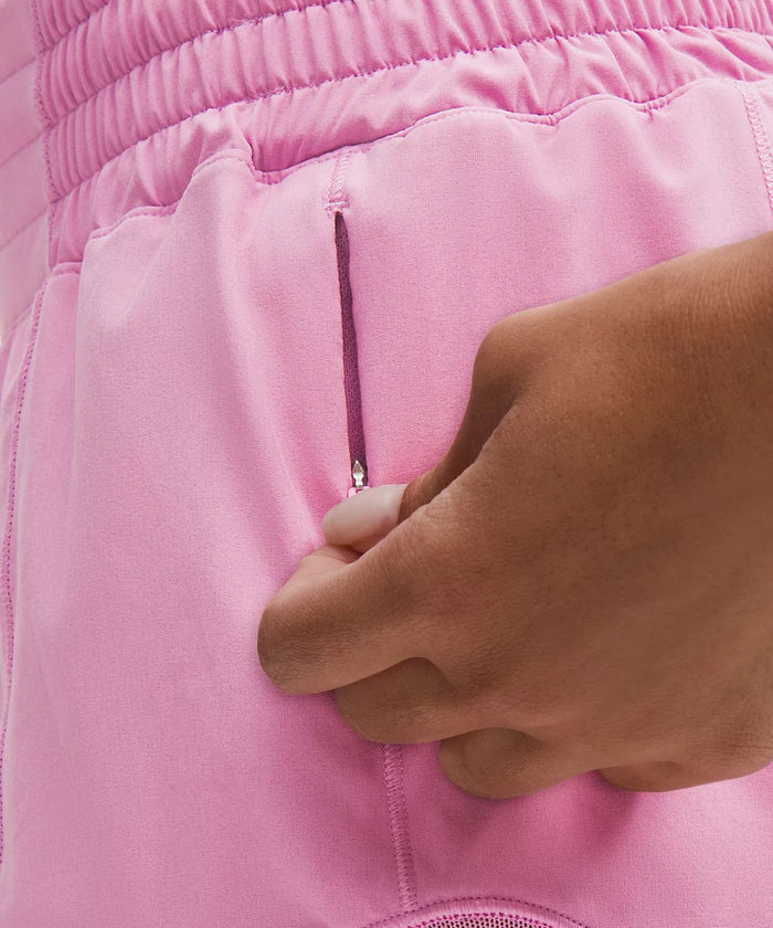 lululemon Hotty Hot High-Rise Lined Short 2.5" - Pink Frosting