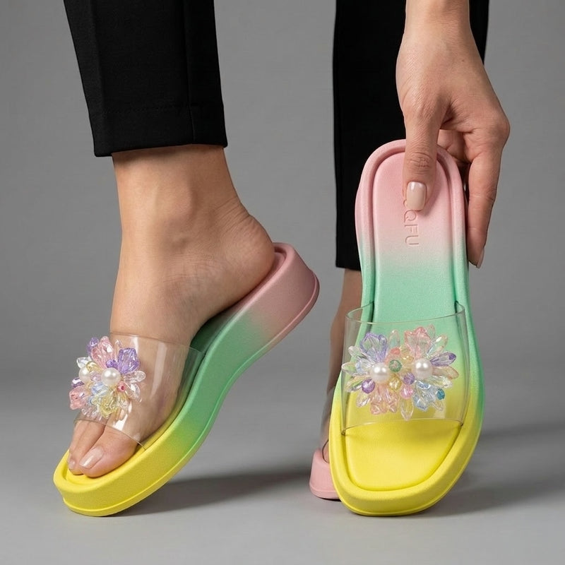 M0858 beads slipper