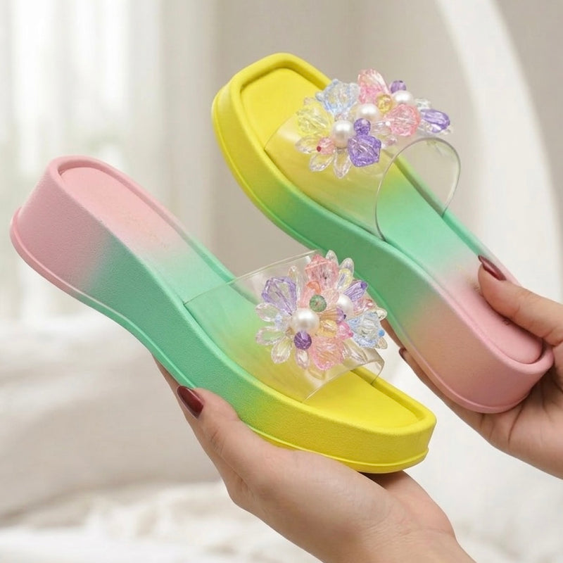 M0858 beads slipper