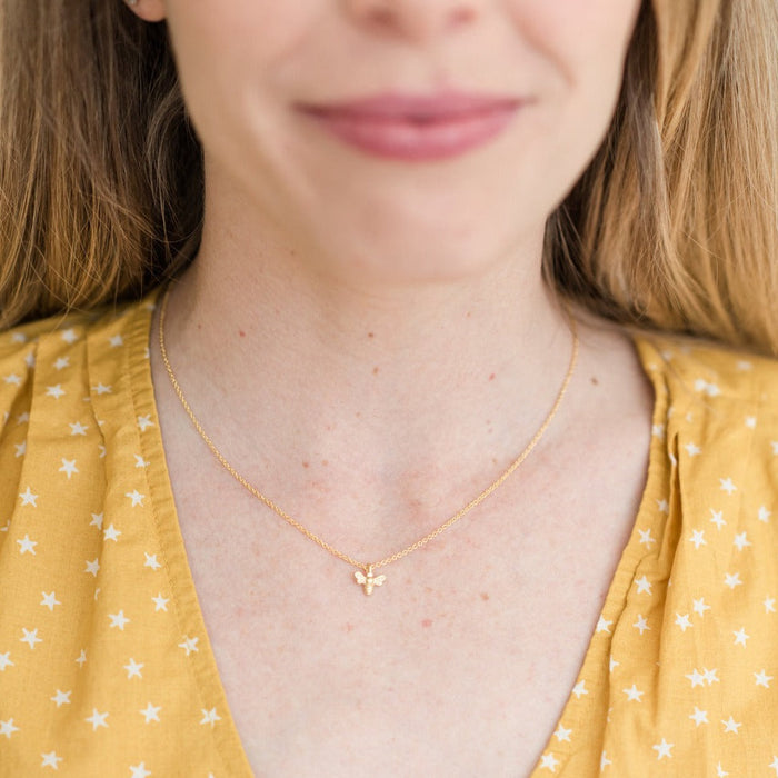 Mama & Me Bee Necklace Set