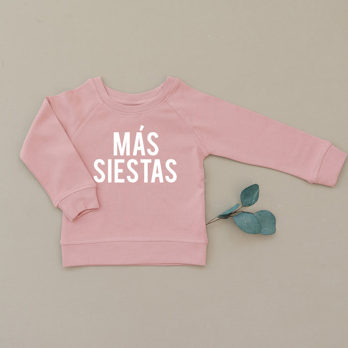Mas Besos, Mas Siestas, Organic Baby & Toddler Mauve Pullover