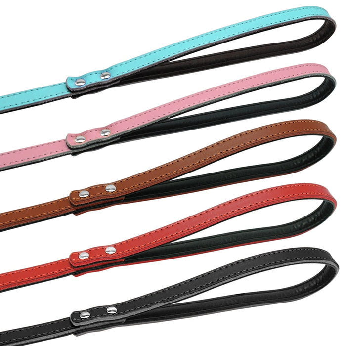 Matera Brown Leather Leash - Dogs and Horses