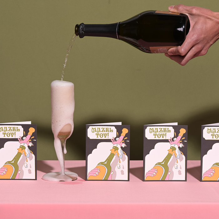 Cheers Mazel Tov Congratulations Card by Red Cap Cards at Golden Rule Gallery