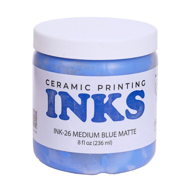 Medium Blue Matte Ceramic Ink Amaco INK-26 34006F