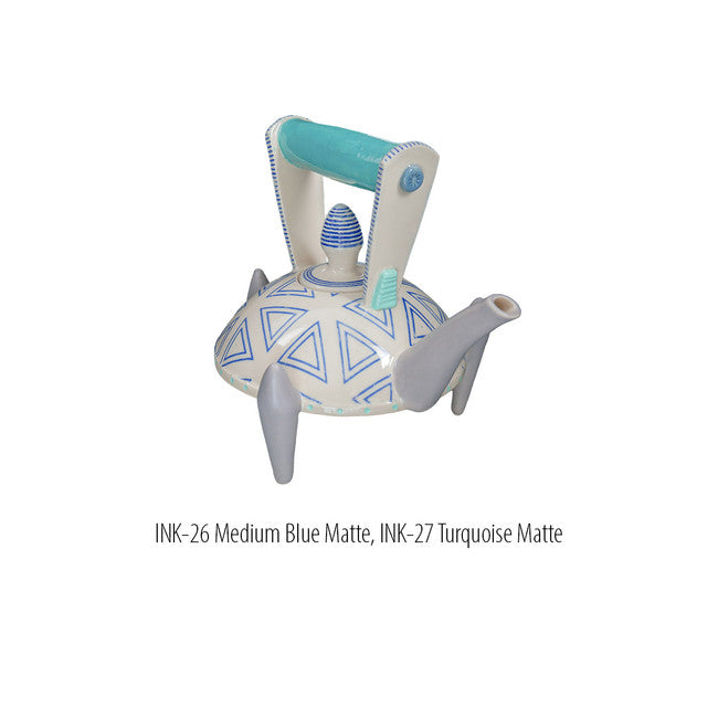Medium Blue Matte Ceramic Ink Amaco INK-26 34006F