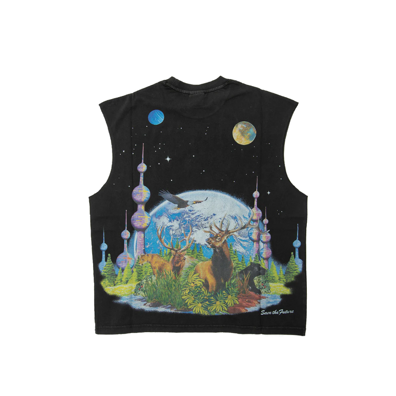 MEMORIES TANK TOP BLACK