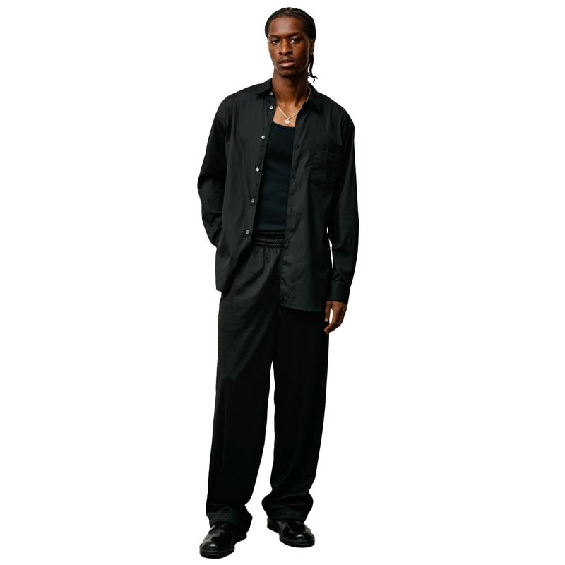MESH TRACK PANT BLACK