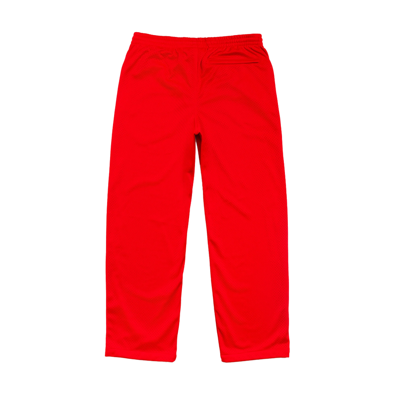MESH TRACK PANT RED