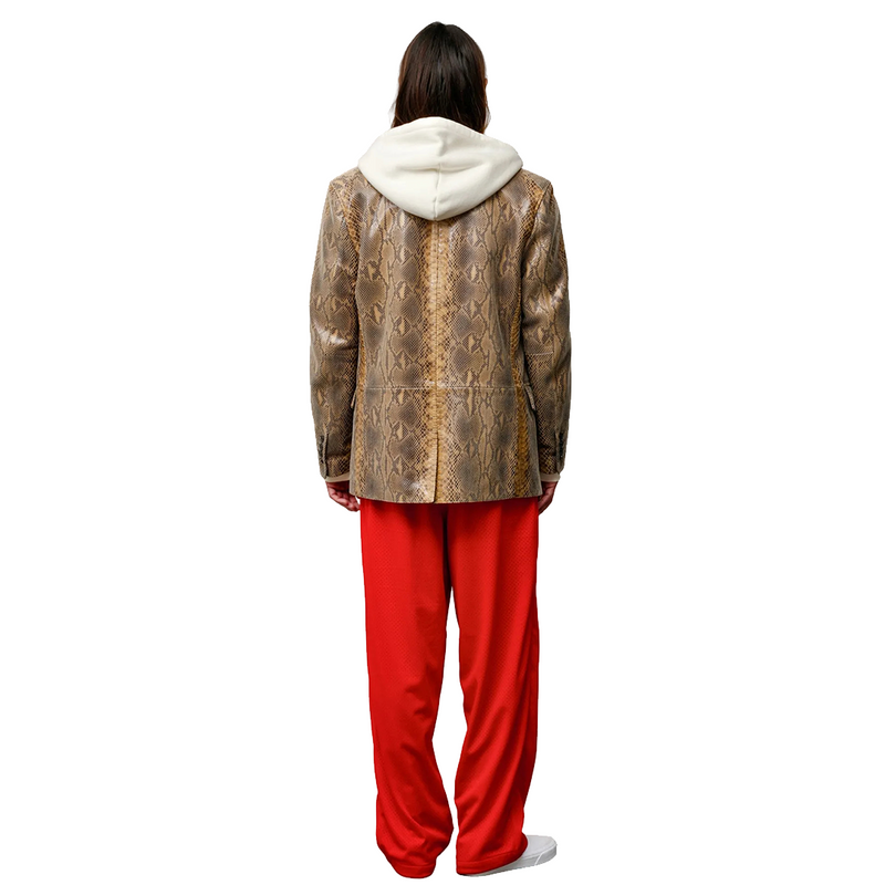 MESH TRACK PANT RED