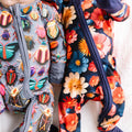 Midnight Blooms- Convertible Romper