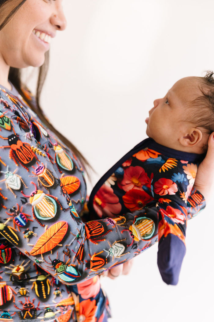 Midnight Blooms- Convertible Romper