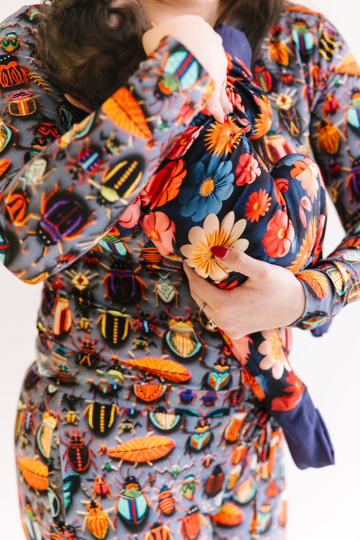 Midnight Blooms- Convertible Romper