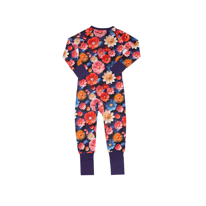 Midnight Blooms- Convertible Romper