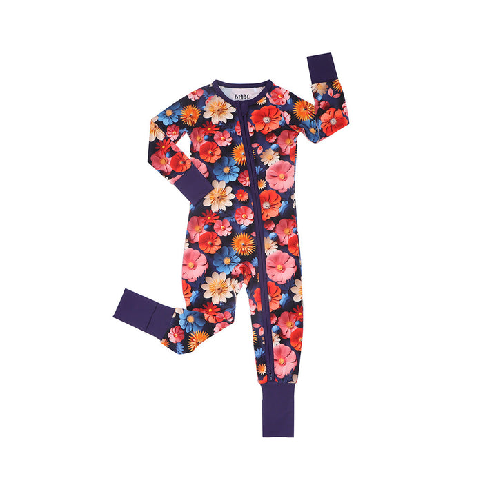 Midnight Blooms- Convertible Romper