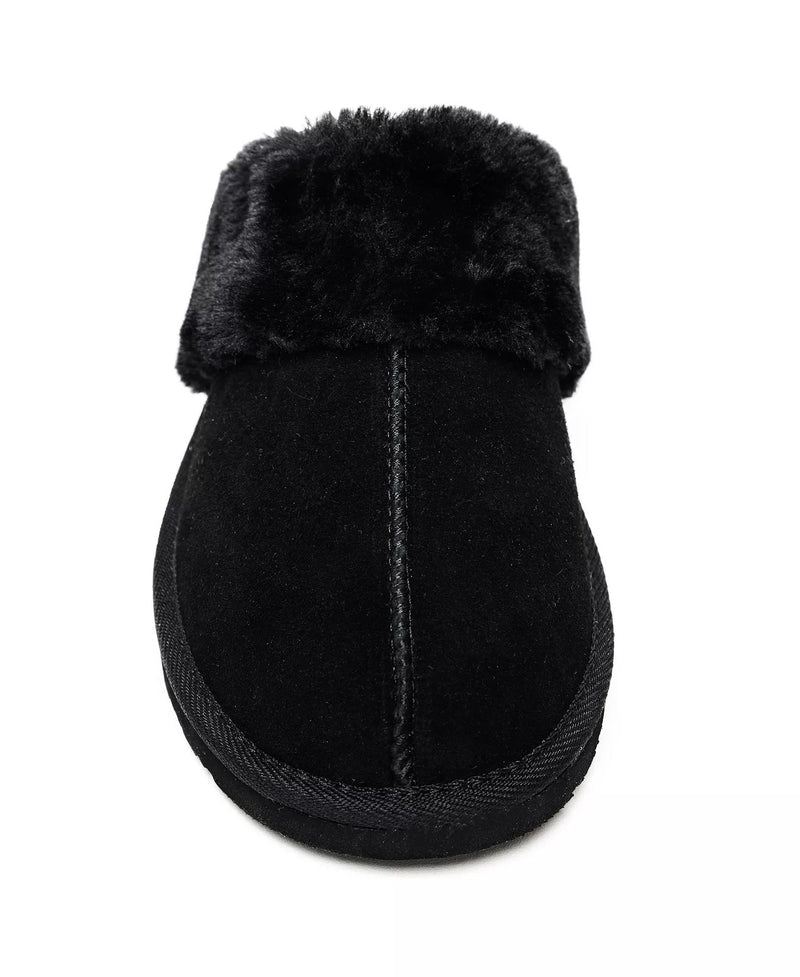 Minnetonka Moccasins 3329 - Women's Sheepskin Slide - Black
