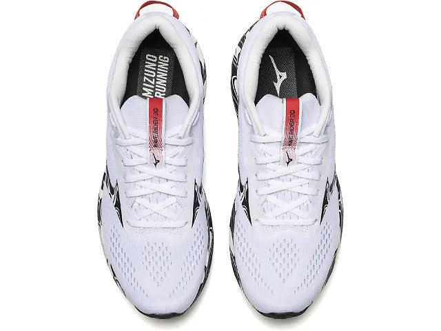 Mizuno Unisex Wave Rider 30 Anniversary Edition Running Shoes White / Black