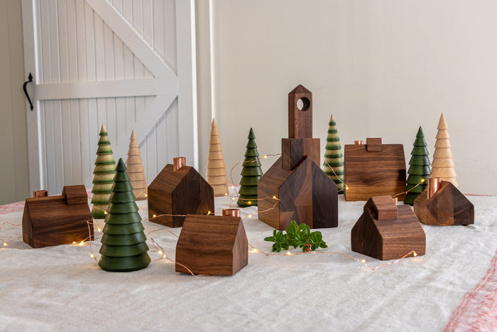Modern Christmas Village - Barn