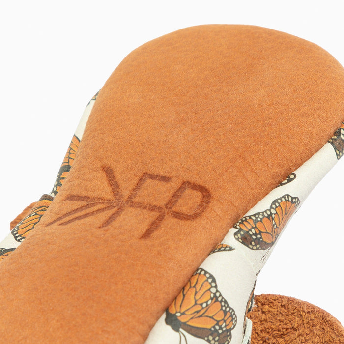 Monarch Butterfly Knotted Bow Baby Shoe